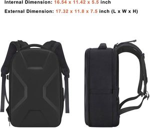 Sac de photographie pour appareil photo reflex numérique/SLR/sans miroir BSCI Factory, étui rigide étanche de 15-16,4 pouces avec support pour trépied et ordinateur portable - Product Image 4