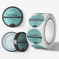 Autocollants personnalisés logo de luxe imperméable à l'eau auto-adhésif vinyle cosmétique bouteille étiquette double face impression autocollant