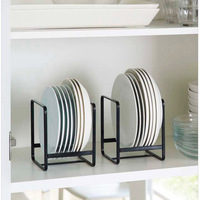 1 pièce Égouttoir à vaisselle en métal sur pied pour comptoir de cuisine, multifonctionnel, non pliable, pour assiettes et bols