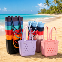 Grenzüberschreitende mittelgroße EVA-Strandtasche, weich, wasserdicht, verschleißfest, mit Schultergurt für Reisen & Schreibtischaufbewahrung