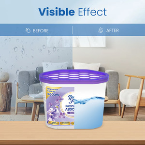 Déshumidificateur domestique : Boîte absorbante d'humidité au chlorure de calcium pour placards et usage domestique - Product Image 4