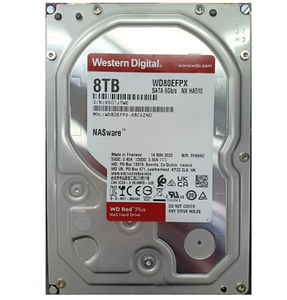 WD80EFPX, 8 TB, 54.000 RPM, 6 Gb/s, Capacidad de 8 TB, Grabación Magnética Convencional CMR, Velocidad del Husillo de 256 MB, Velocidad Sostenida de 5640 RPM - Product Image 1