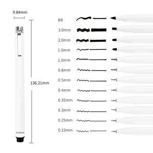KHY <span class=keywords><strong>Professionnel</strong></span> Noir Couleur Croquis Peinture Pour <span class=keywords><strong>Feutre</strong></span> Pointe Enfant <span class=keywords><strong>Dessin</strong></span> Art Fineliner Permanent Micro Fine Liner Marqueur Stylo Ensemble - Product Image 1