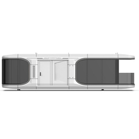 Maison modulaire en capsule spatiale moderne, maison mobile de luxe, 2 chambres, préfabriquée, mini-maisons en conteneurs pour hôtel