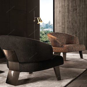 SPARKLE sofá individual de lujo ligero con reposabrazos Silla de ocio sala de estar Silla de recepción jefe silla de oficina - Product Image 5