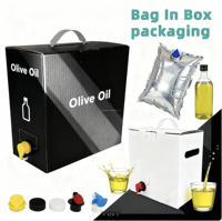 Boîte de sac de bavoir aseptique jetable personnalisé tailles 1L-3L pour distributeur de café de jus d'huile d'olive-To-Go emballage en carton plastique PE