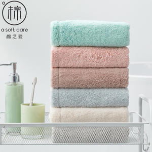 ผ้าเช็ดมือคอตตอนเลิฟ ผ้าฝ้ายแท้ 34x34 ซม. สีพื้น นุ่ม ซึมซับได้ดี สำหรับใช้ในบ้าน - Product Image 5