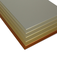 Plaque en aluminium anodisé satiné or champagne 5005 de 1 mm à 3 mm avec AA20 pour panneau de plafond intérieur d'hôtel, revêtement mural décoratif