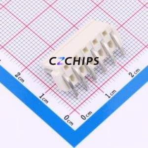 BX-VH3.96-6PWZ-GW Wire-to-Board Pin Header Bent Lead Through Hole,P=3.96mm Connector 1x6P 3.96mm Right Angle Insert VH - Product Image 2