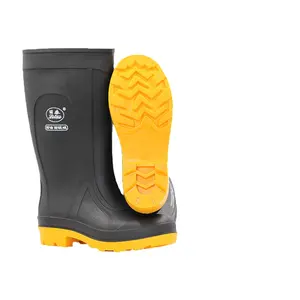 Low moq stivali da pioggia in pvc unisex botas jebe de seguridad economici stivali di gomma impermeabili per lavori all'aperto