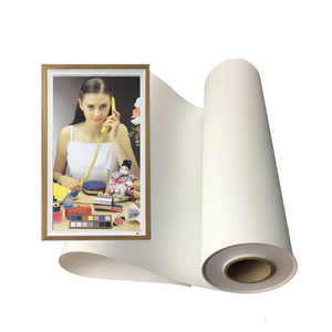 Rollo de <span class=keywords><strong>lienzo</strong></span> de impresión digital de <span class=keywords><strong>gran</strong></span> <span class=keywords><strong>formato</strong></span> para impresión de inyección de tinta 260g poliéster - Product Image 4