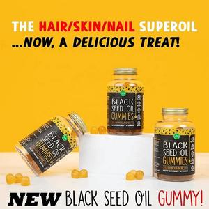 Hot Bán Nhà Máy Trực Tiếp Bán Đen Hạt Giống Gummies Halal Số Lượng Lớn Blueberry Hữu Cơ Đen Hạt Giống Dầu Gummies Nhãn Hiệu Riêng - Product Image 2