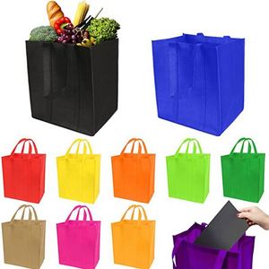 ถุงช้อปปิ้งแบบเป็นมิตรต่อสิ่งแวดล้อมถุงช้อปปิ้งแบบใช้ซ้ำได้พร้อมโลโก้ออกแบบได้ตามต้องการ - Product Image 4