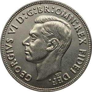 Réplica de Moneda Australiana Antigua 1901-1951, Moneda de Florín del Rey Jorge VI de Australia, Plateada - Product Image 3