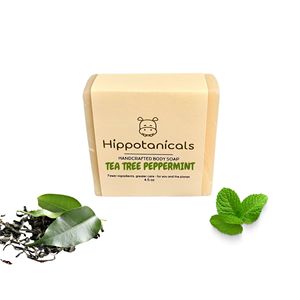Jabón en Barra Clarificante de Árbol de Té y Menta, Proceso en Frío, Vegano, Sin Aceite de Palma, 4.5 oz, Para Piel Grasa y Propensa al Acné - Product Image 1