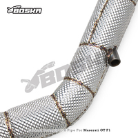 Tubo de Escape Trasero Personalizado para Maserati Gran Turismo/GT 4.2L/4.7L 2008-2023, Acero Inoxidable Boska con Acabado Pulido de 1.5mm