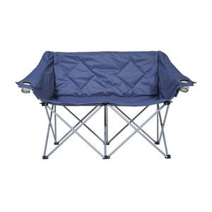 Silla de Camping Plegable Portátil de Metal con Doble Asiento para Uso en Exteriores, Jardín y Parque - Product Image 1