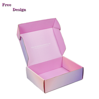 Boîte postale violette avec Logo, boîte d'expédition magnétique personnalisée, emballage carton de luxe, boîte à fleurs ondulée personnalisée