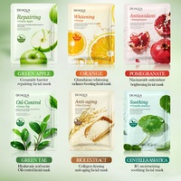 Ensemble de masques pour le visage multi-effets BIOAQUA aux extraits de fruits botaniques, hydratant, éclaircissant, apaisant, kit de soin de la peau pour tous les types de peau, usage quotidien