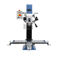 Machine de fraisage et de perçage à vitesse variable WMD25V avec composants de base à engrenages, table de travail 700x180mm, prix compétitif
