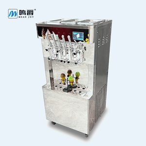 Nouvelle machine commerciale automatique à 3 saveurs pour glaces molles au lait, au chocolat et au yaourt, avec pompe à air, idéale pour les camions de restauration rapide - Product Image 4