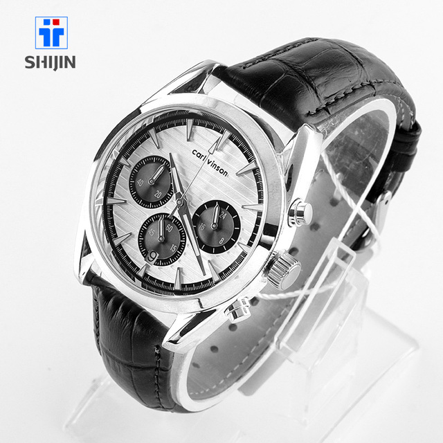 2024 Leather Quartz Men's Watch Business Quartz Waterproof Male Watches Stainless Steel Case Wrist Watches Timepieces Montres