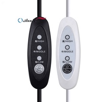 Sélecteur de mode haute moyenne basse 3 vitesses câble de commutation USB réglable pour ventilateurs de bureau 5v