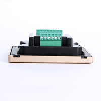 Interrupteur mural intelligent en gros, 6 gangues, toucher doux, or champagne, contact sec, interrupteur 12v