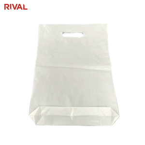 इको फ्रेंडली बनियान वाहक बैग बायोडिग्रेडेबल कट हैंडबैग कस्टम शॉपिंग बैग कट गया - Product Image 5