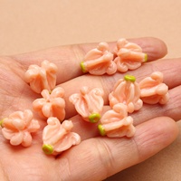Mahkota Bunga Resin Warna Ivory Pink Ungu Motif Bunga Hawaii Terbaru