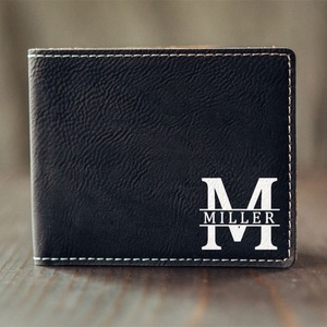 Custom Men's Short Brown Full Grain Leather Bifold Card <b>Wallet</b> <b>RFID</b> Feature Crazy Horse Matte Leather with Credit Holder - Product Image 6