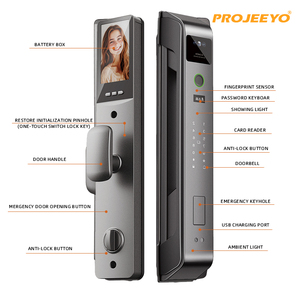 Tăng cường an ninh gia đình với khóa thông minh tuya để truy cập vân tay cửa nhôm và tích hợp Camera Wifi thông qua ứng dụng ttlock - Product Image 2