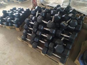 2024 INSTING Fitness Equipment Weightlifting Machine Gym <b>Dumbbells</b> Rubber Cast Iron 2.5-50kg Hex <b>Dumbbells</b> - Product Image 5
