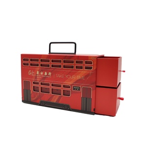 Recyclable Cardboard Box for Holiday Gifts with Handles (paper Slide Drawer), Glossy and Matte Laminated Embossed Design - Product Image 5