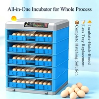 Incubateur à œufs à tiroir à taux d'éclosion élevé, double alimentation, protection contre les pannes de courant, retournement automatique des œufs pour la maison, la petite ferme et l'élevage