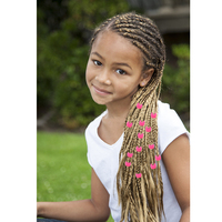 Vente en gros 200 pièces grand trou 12mm accessoires de bijoux de cheveux métalliques perles pour extension de tresses pour enfants