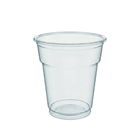 Gobelets PLA biodégradables et compostables pour boissons froides uniquement, transparents, 160/200 mL, 50 pièces/paquet