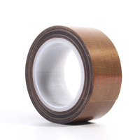 Rouleau géant de résistance à la chaleur, tissu de fibre de verre auto-adhésif enduit de PTFE, ruban de Film de PTFE