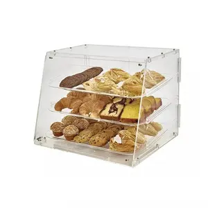 Espositore Multistrato Personalizzato <span class=keywords><strong>per</strong></span> Panetteria e Pasticceria, Vetrina in Acrilico <span class=keywords><strong>per</strong></span> Torte e Dolci, Scaffale Espositivo <span class=keywords><strong>per</strong></span> Alimenti - Product Image 1
