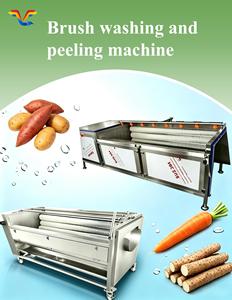 Industrial Fully Automatic <b>Brush</b> Roller <b>Vegetable</b> & Fruit Washing Machine Multifunctional for Food Processing - Product Image 1