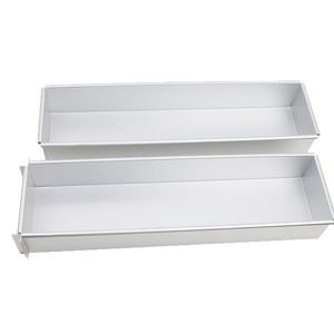 Nhôm anodized hình chữ nhật mở Tiramisu khuôn hình chữ nhật mở bánh pho mát Khuôn mousse Tiramisu container - Product Image 5