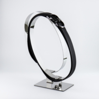 Support de ceinture réglable en acier inoxydable, design écologique, boucles détachables, couleur personnalisable pour surface polie, facile à utiliser