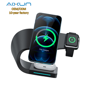 Produit <span class=keywords><strong>Tendance</strong></span> 2026 : Chargeur Magnétique Sans Fil 4-en-1 Personnalisable avec LOGO, Charge Rapide pour Téléphones - Product Image 1