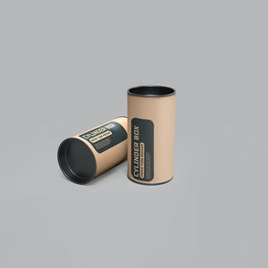 Tube en papier kraft écologique, biodégradable et recyclable, design personnalisé, pour café, thé, artisanat, matériaux recyclés, quatre couleurs, PET alimentaire - Product Image 5