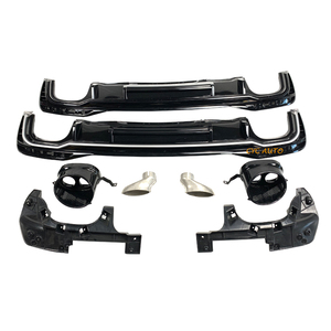 Difusor trasero RS4 con tubo de escape para Audi C8 A4 Style <span class=keywords><strong>allroad</strong></span> material ABS Difusor trasero 2020 <span class=keywords><strong>2021</strong></span> - Product Image 1