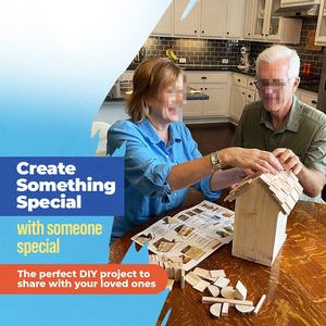 Mangeoire pour oiseaux, Pack plat en bois, perchoirs personnalisables, Kit de construction, travail du bois, pour enfants et adultes - Product Image 2
