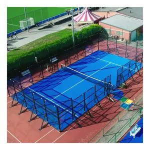 JS 20M * 10Mシングルサイズパデルコート価格フルビューCancha De Padel Padel Court