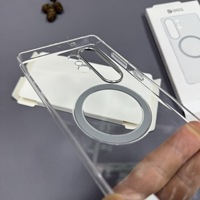 Nouvelle coque de téléphone magnétique transparente à chargement sans fil pour Samsung Galaxy S26 Ultra S25, avec protection d'objectif en alliage de luxe et coque rigide en PC