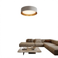 Plafonnier LED moderne Worbest 15 pouces, CCT changeable, certifié ETL/cETL, pour salon et chambre, CRI 80, construction en acier et plastique