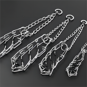 Penjualan laris kerah pelatihan anjing tahan lama desain taktis padat antikulit rantai logam stimulasi Pinch Prong untuk grosir anjing - Product Image 6